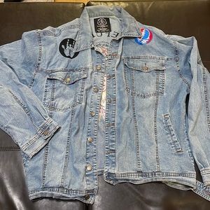 Grateful Dead embroidered jean jacket